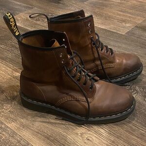 Dr. Martens Dark Brown Leather Boots